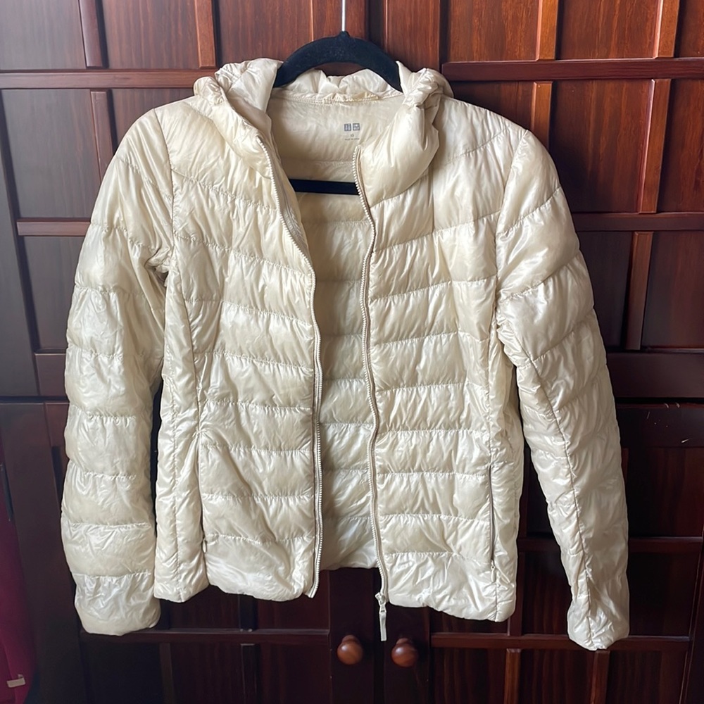 UniQLo Beige Down Jacket Size XS